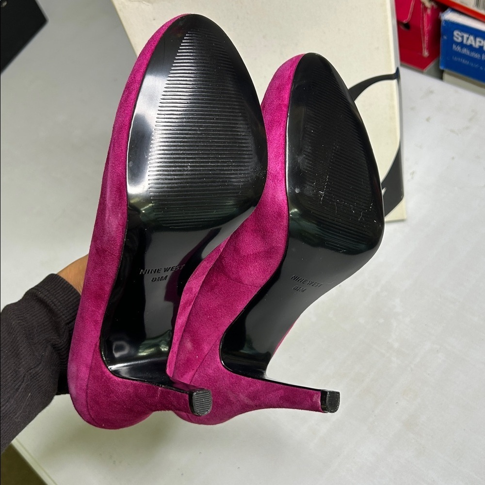 Nine West Julietteo Fuschia Heels - Picture 9 of 16